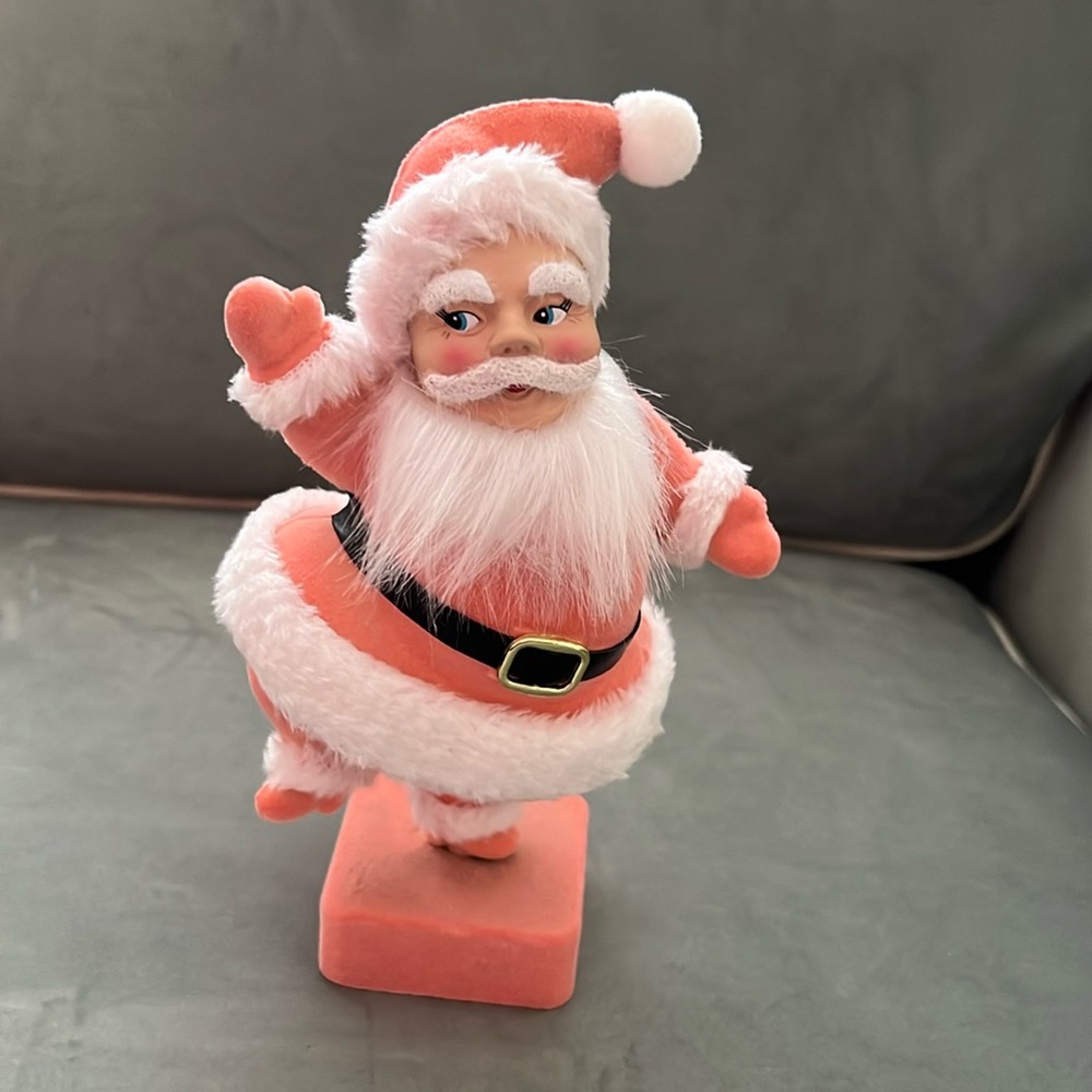 Flocked Santa